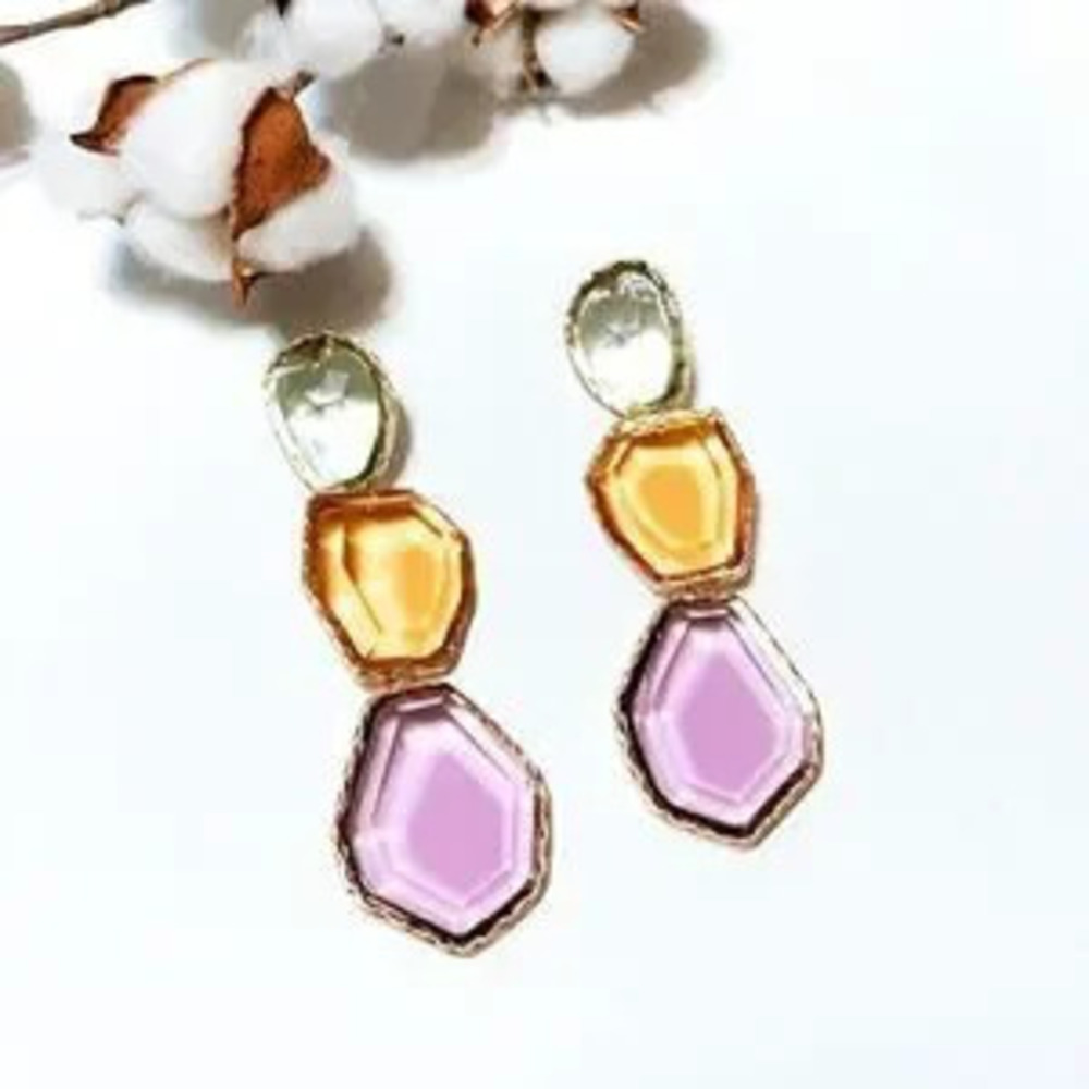 Crystal drop earrings??N237